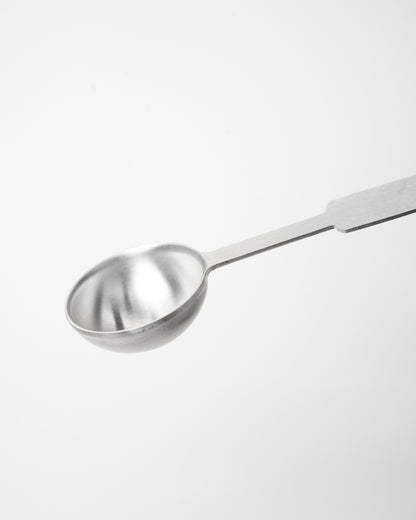 close up of stainless steel spoon